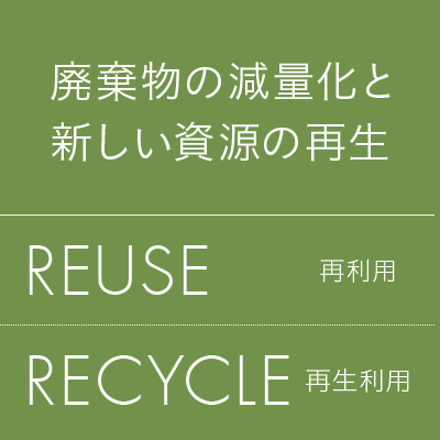廃棄物の減量化と新しい資源の再生